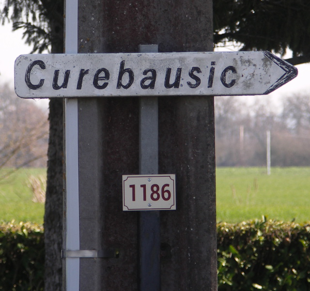 Puch d'Agenais - Pancarte pour Cureboussic (c'est faux !)