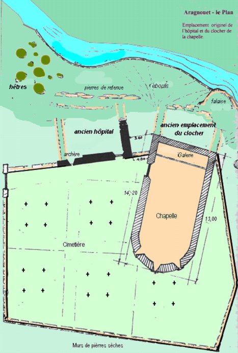 Chapelle des Hospitaliers de Saint-Jean de Jérusalem - plan